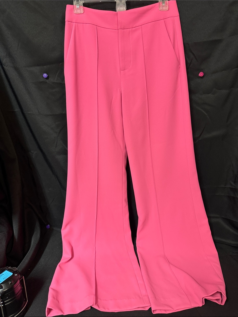 Alice + Olivia Vibrant Pink High-Waist Pants